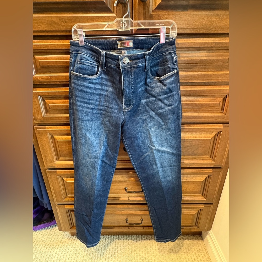 Kut from the Kloth Reese high rise ankle straight leg jeans